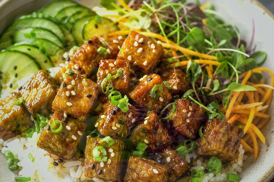 Bowl de riz thaï au tempeh (facile) d'hiver