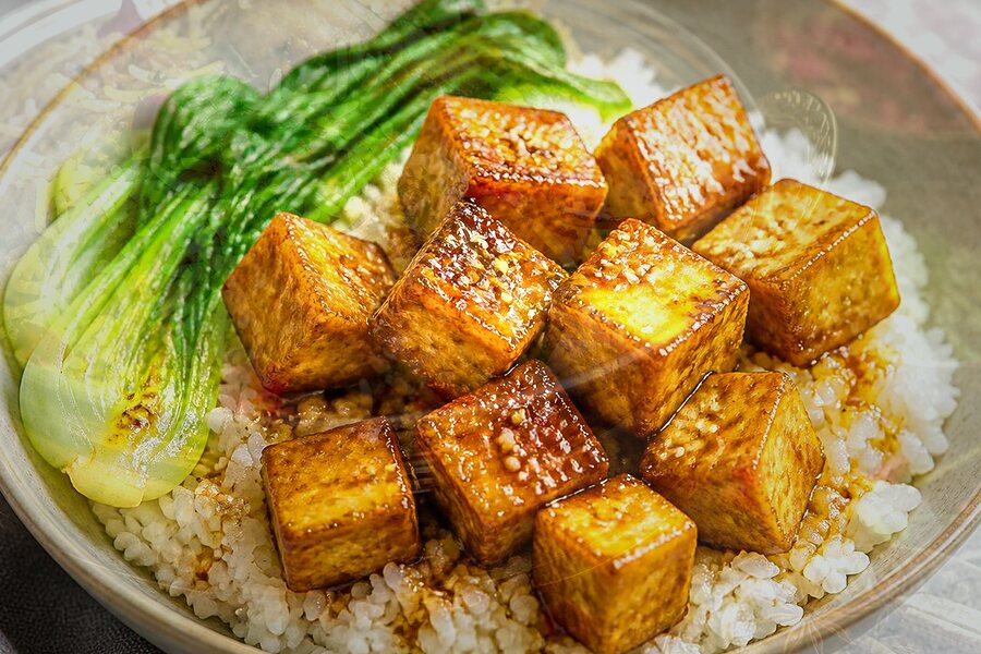 Biryani de riz basmati au tofu (express 15 min) d'automne