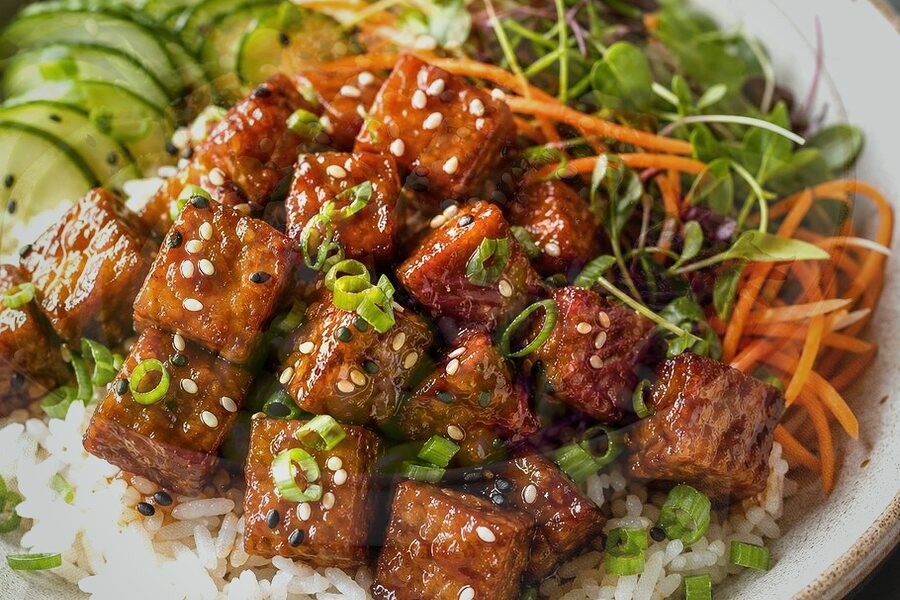 Bowl de riz jasmin au tempeh (facile)