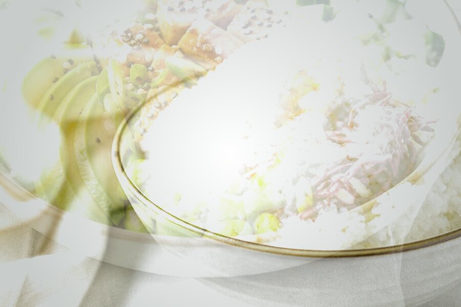 Bowl de riz complet (gourmet) d'automne