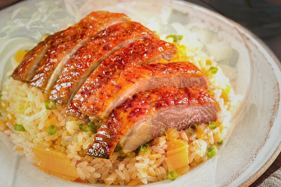 Bowl de riz arborio au canard (facile)
